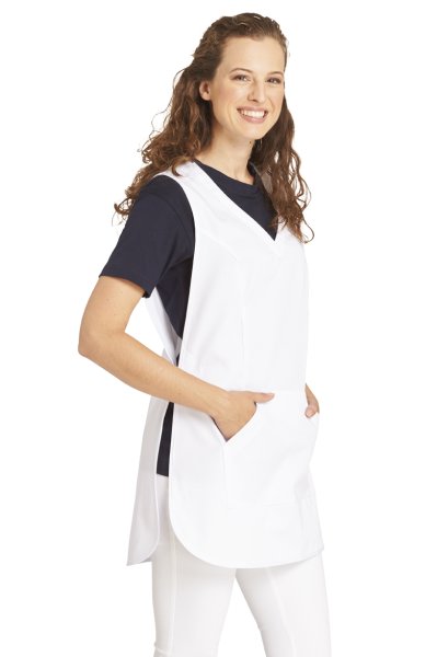 Überwurf mit Druckknopf in weiss 08/641/01