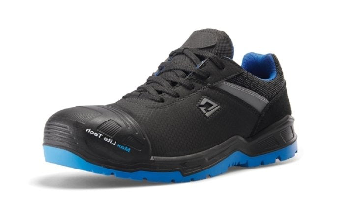 Gotham der jugendliche Sicherheitsschuh peppig schwarz blau Stahlkappe Rutschfest