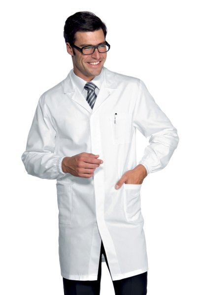 Labormantel Druckknopf