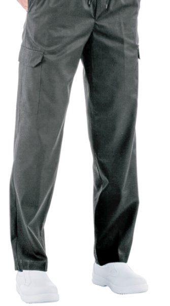 Chefpant Cargo-Tasche seitlich an beiden Beinen, Cordelzug, slim fit